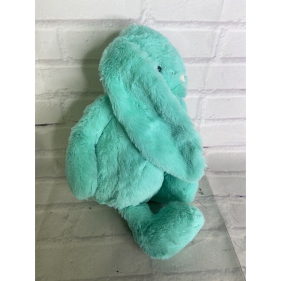 Gitzy Bunny Rabbit Plush Stuffed Animal Toy Mint Green NEW - Picture 2 of 8